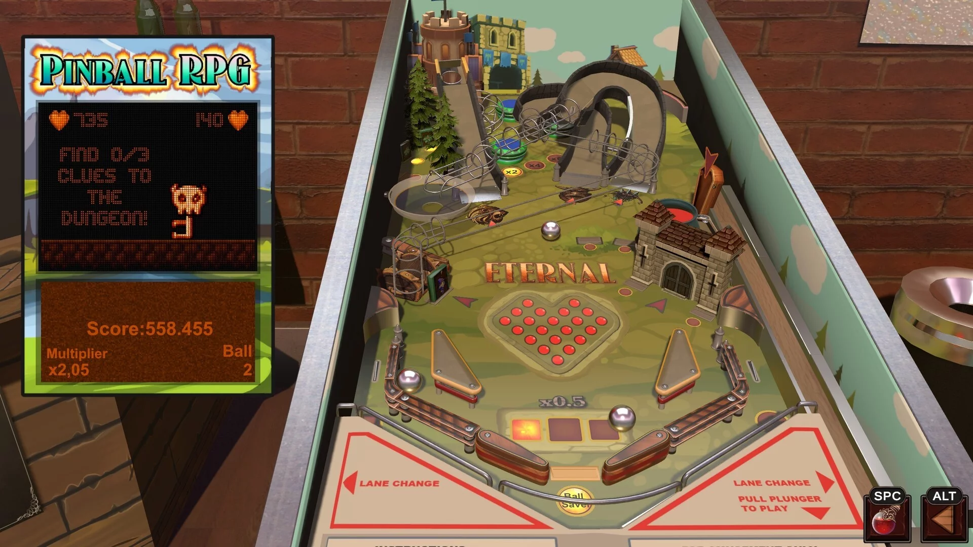 Изображение игры: Eternal Pinball RPG