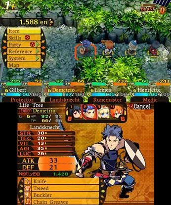 Изображение игры: Etrian Mystery Dungeon