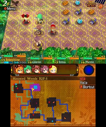 Изображение игры: Etrian Mystery Dungeon