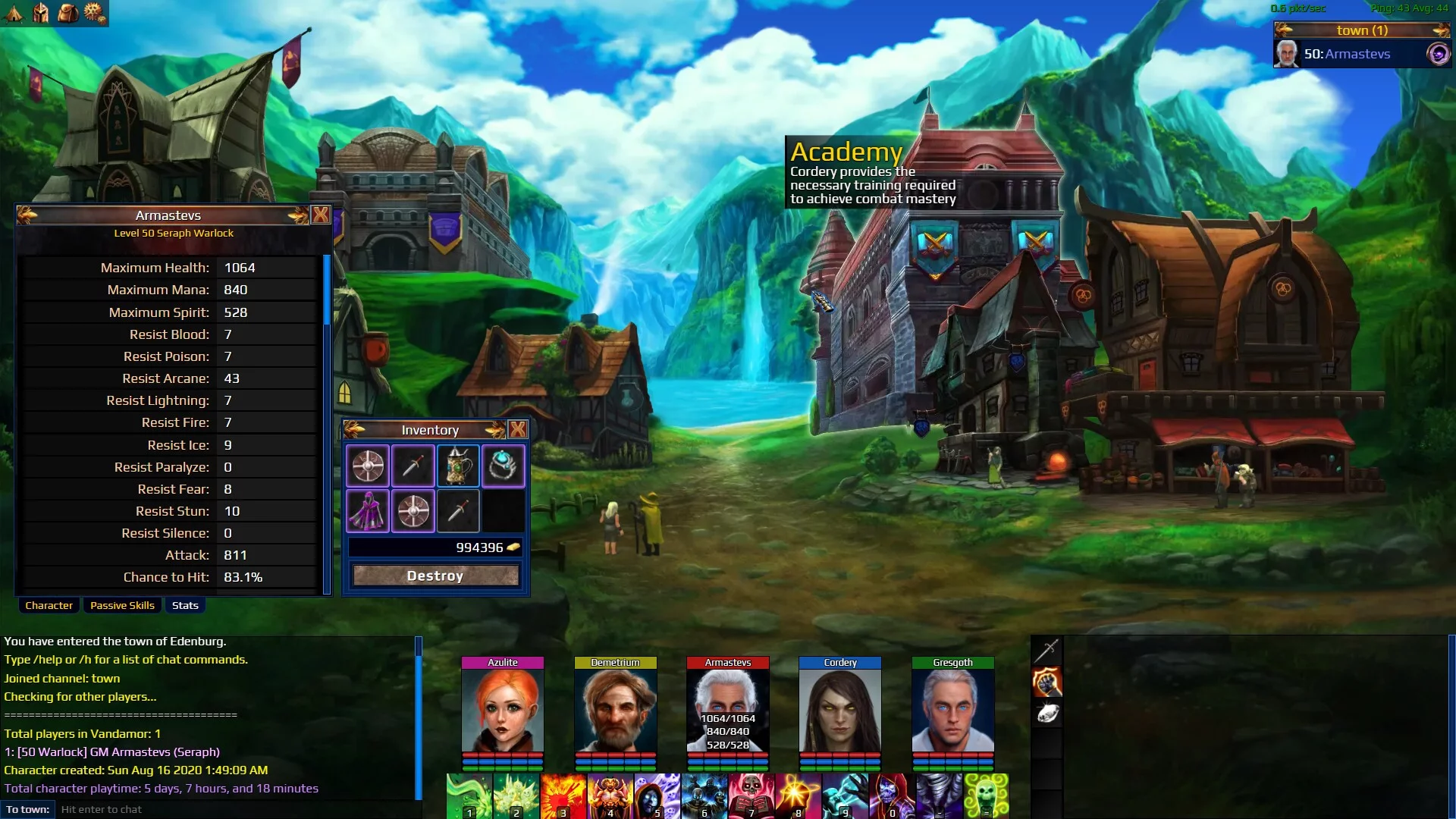 Изображение игры: Nevergrind Online
