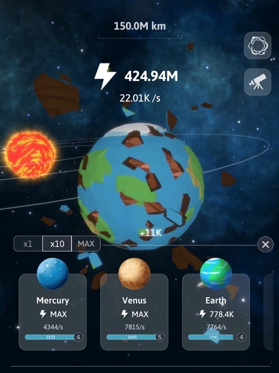 Изображение игры: Idle Galaxy
