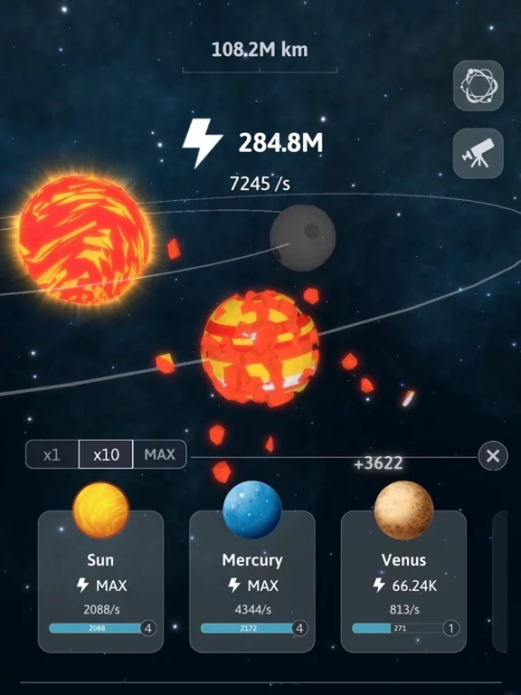 Изображение игры: Idle Galaxy