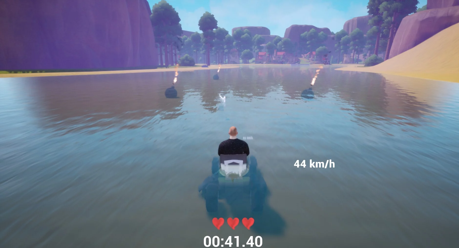 Изображение игры: Lawnmower game: Mortal Race