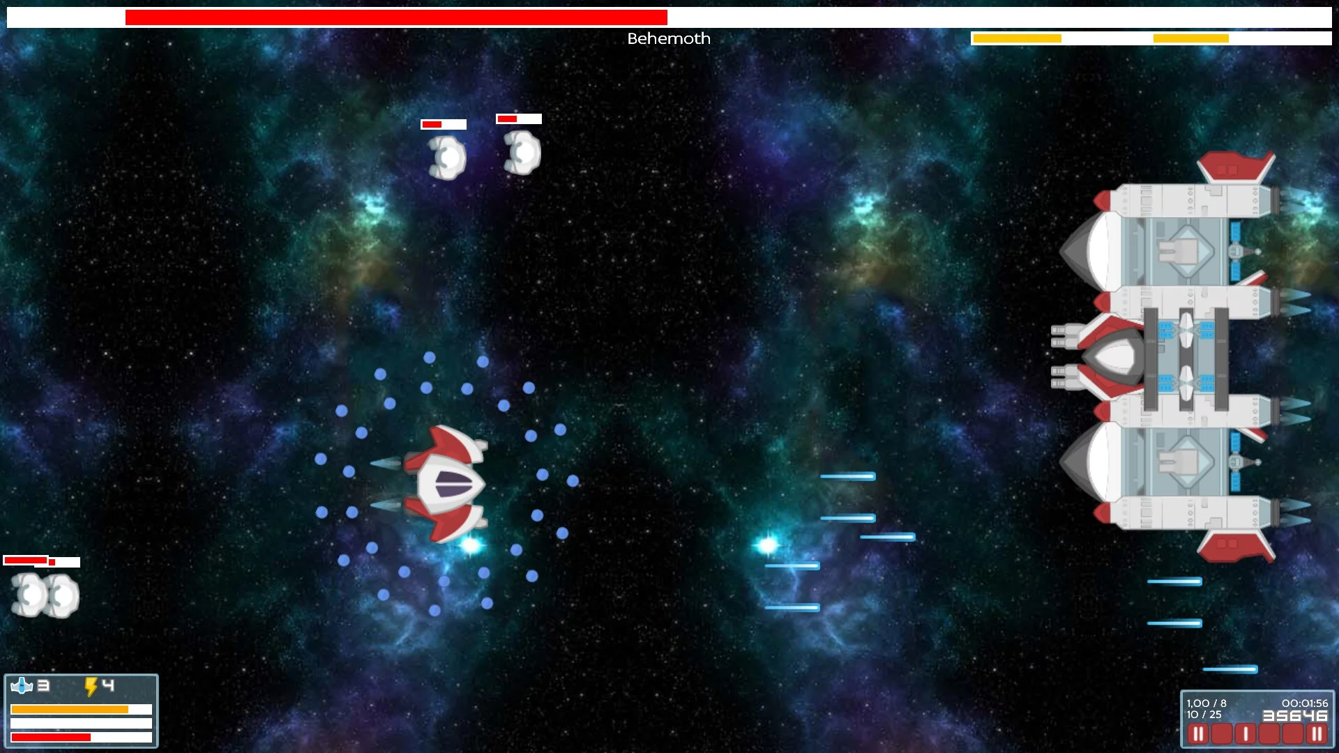 Изображение игры: Nuts Space Shooter