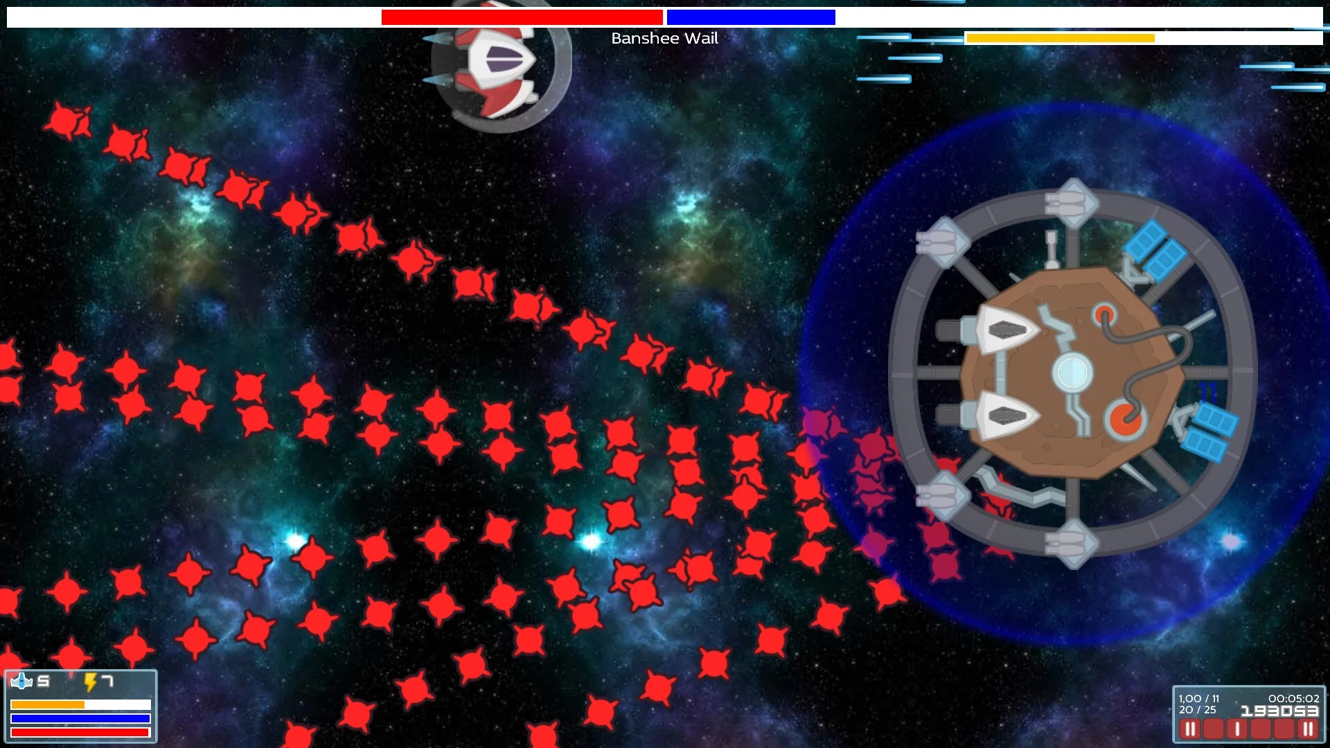 Изображение игры: Nuts Space Shooter