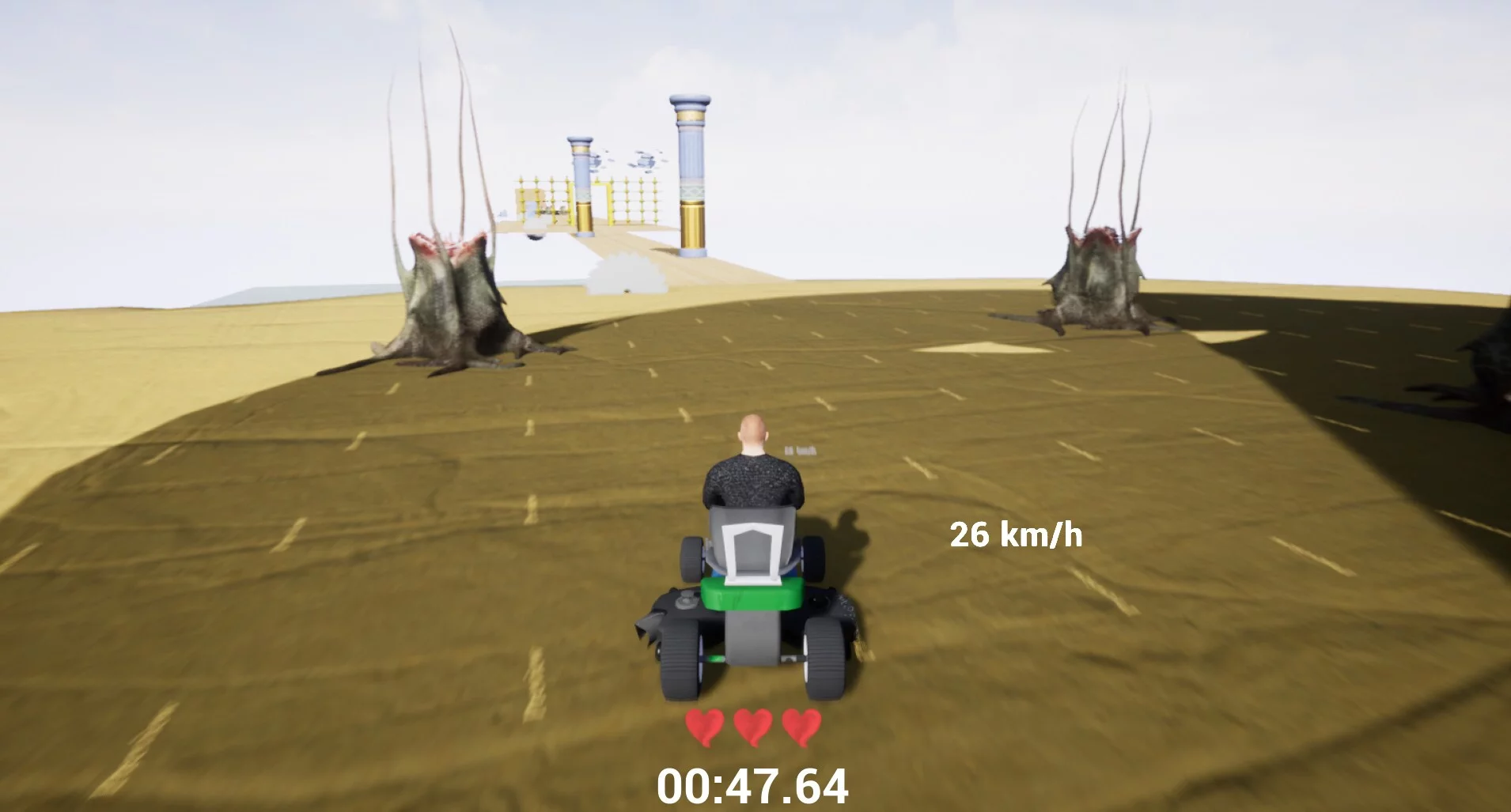Изображение игры: Lawnmower game: Mortal Race