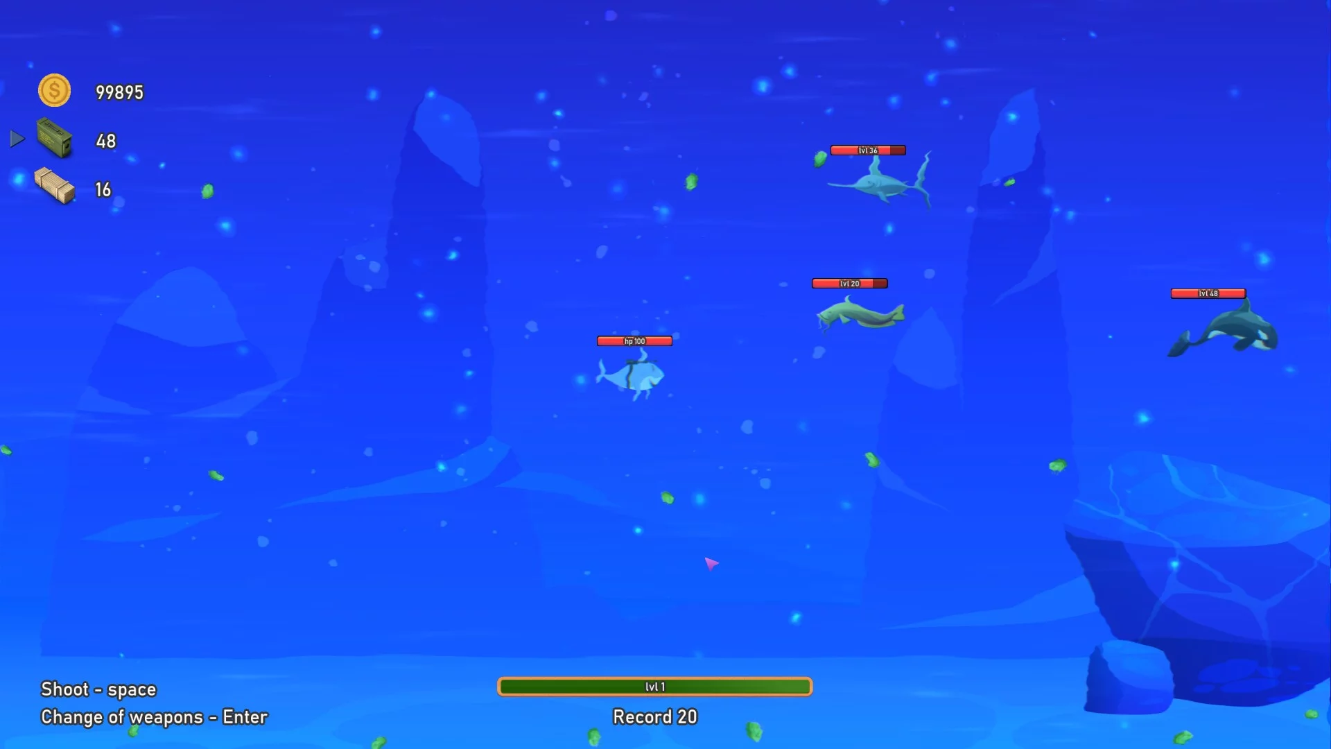 Изображение игры: Crazy shark