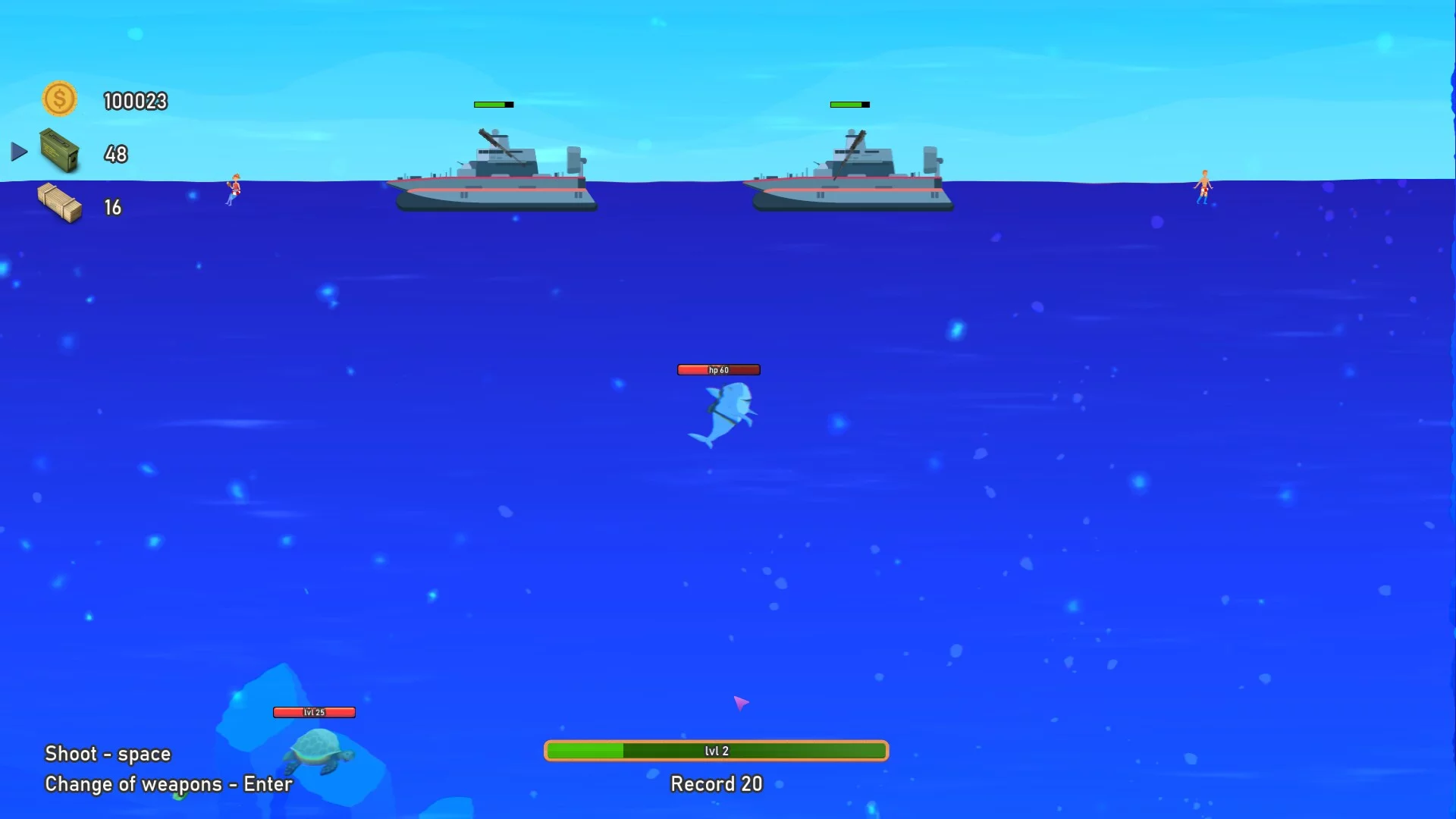 Изображение игры: Crazy shark