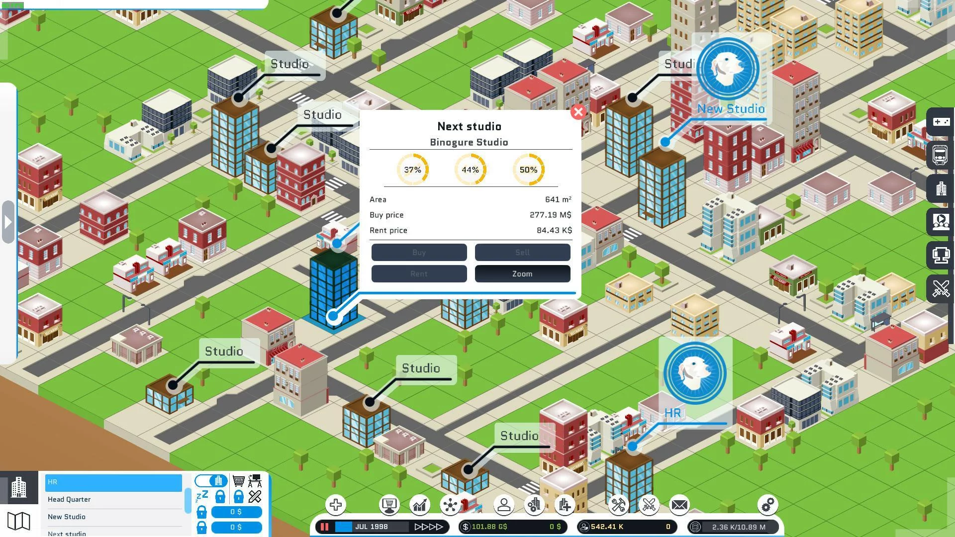 Изображение игры: City Game Studio: a tycoon about game dev