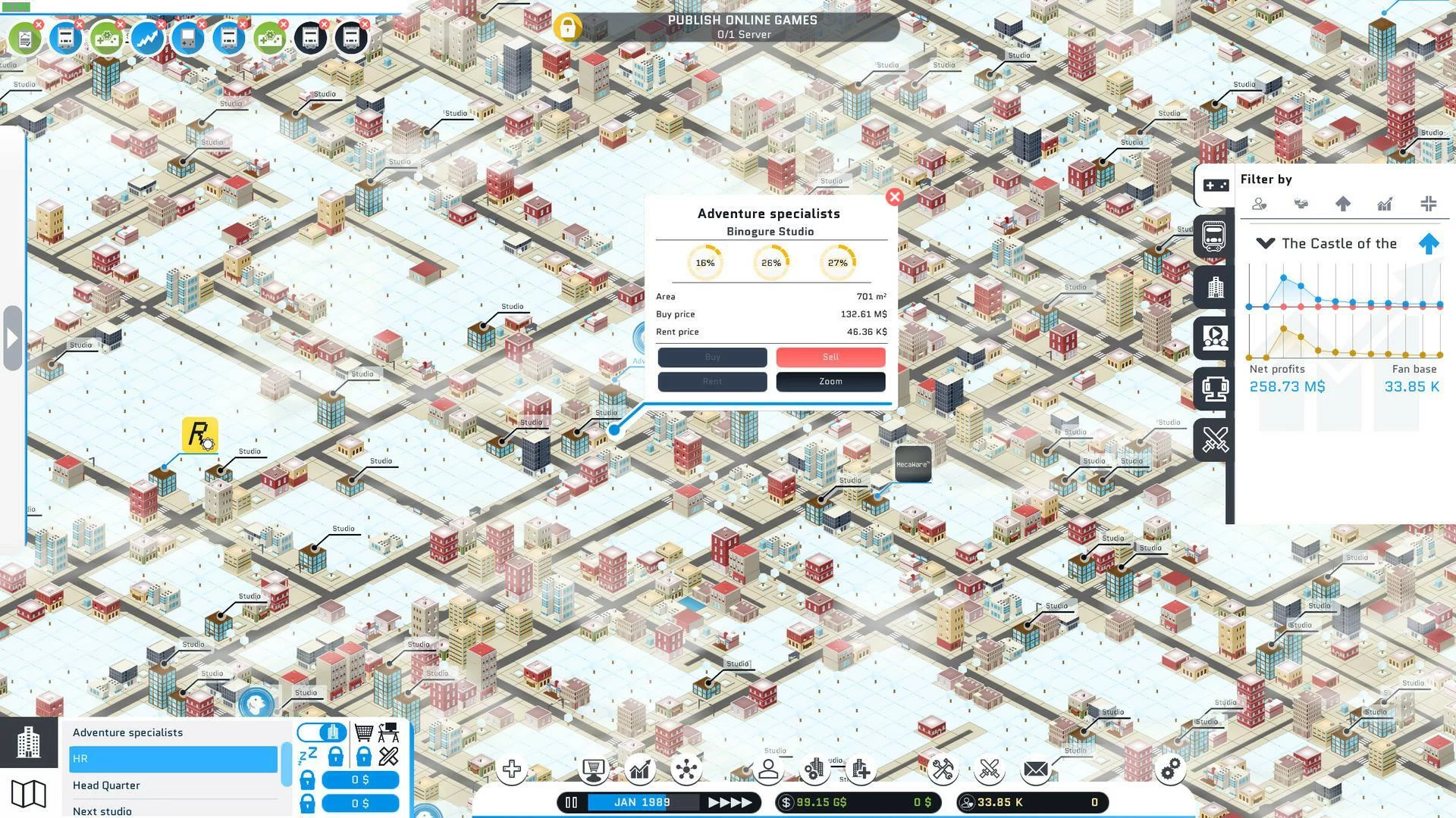 Изображение игры: City Game Studio: a tycoon about game dev
