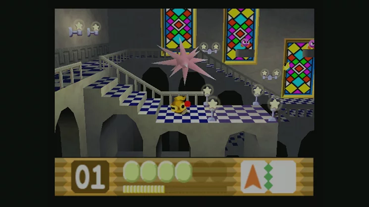 Изображение игры: Kirby: The Crystal Shards (Wii)