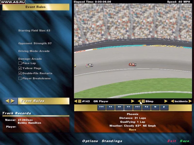 Изображение игры: NASCAR Racing 3