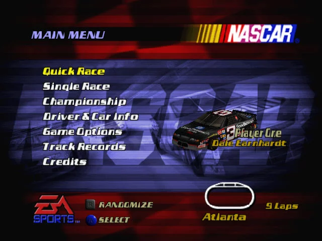 Изображение игры: NASCAR 2000
