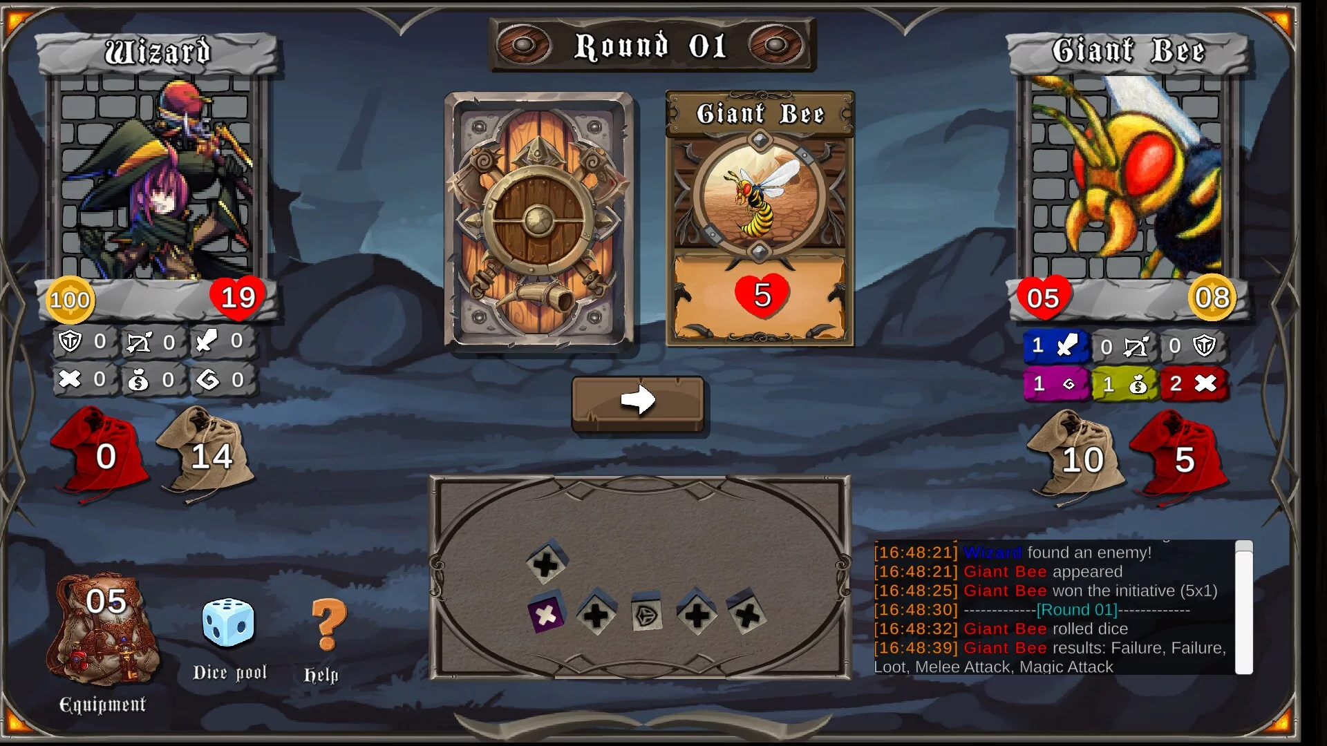 Изображение игры: Dice & Dungeons