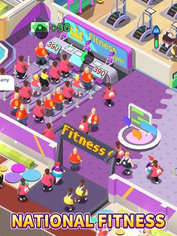 Изображение игры: Fitness Club Tycoon-Idle Game