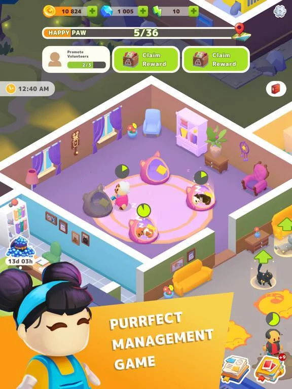 Изображение игры: Idle Pet Shelter