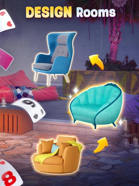 Изображение игры: Solitaire Manor: home design