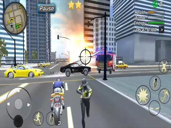 Изображение игры: Spider Rope Flying City Hero