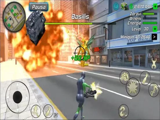 Изображение игры: Spider Rope Flying City Hero