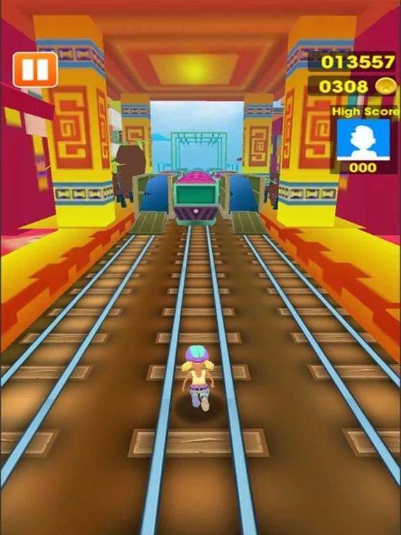 Изображение игры: Rush Runner Train Surf 3D