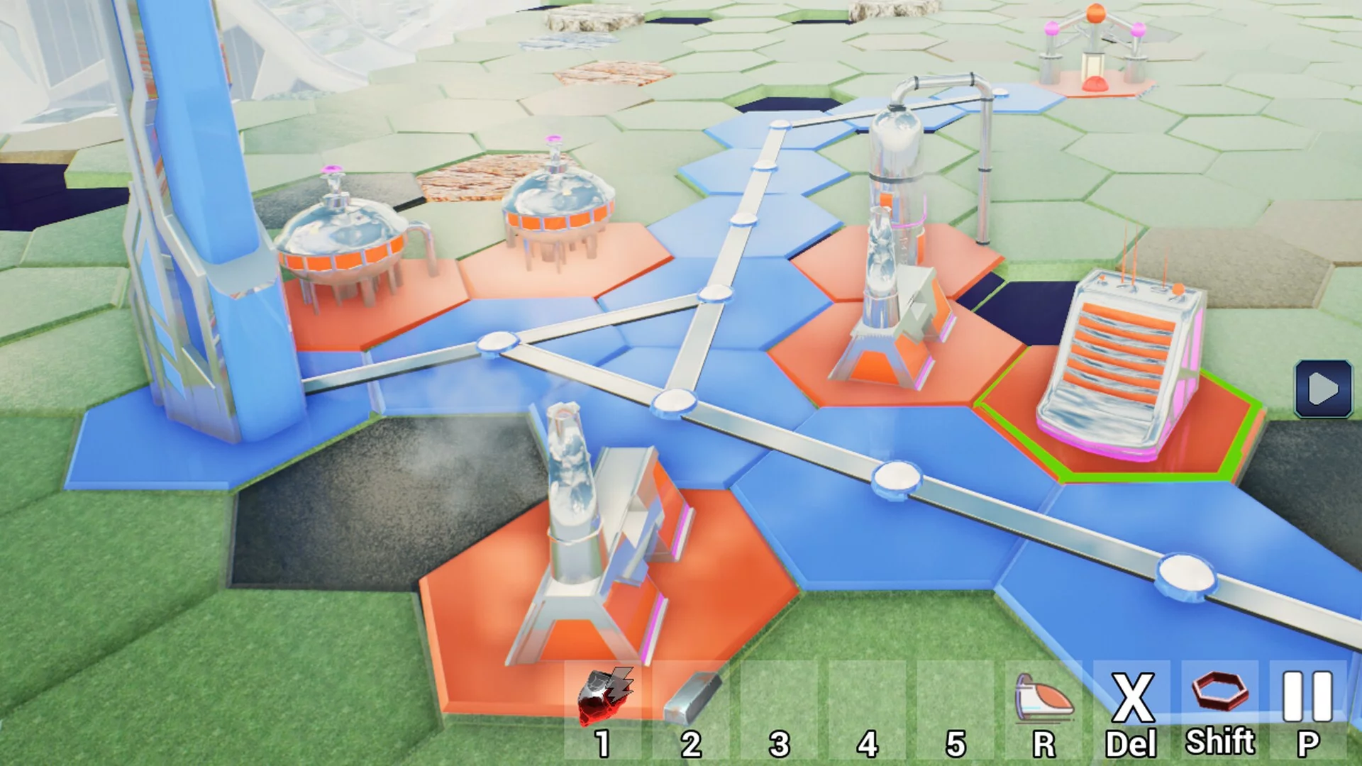 Изображение игры: Hexfactory