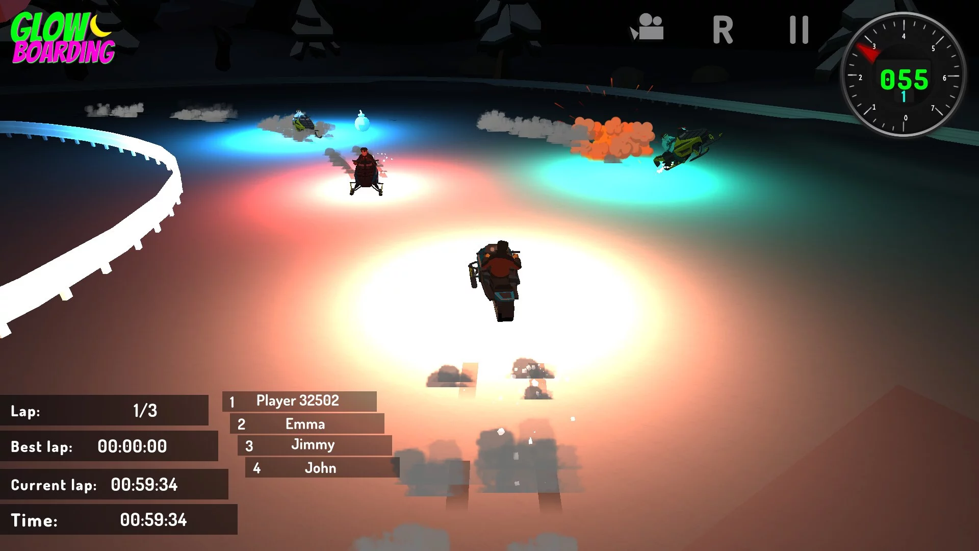 Изображение игры: GlowBoarding