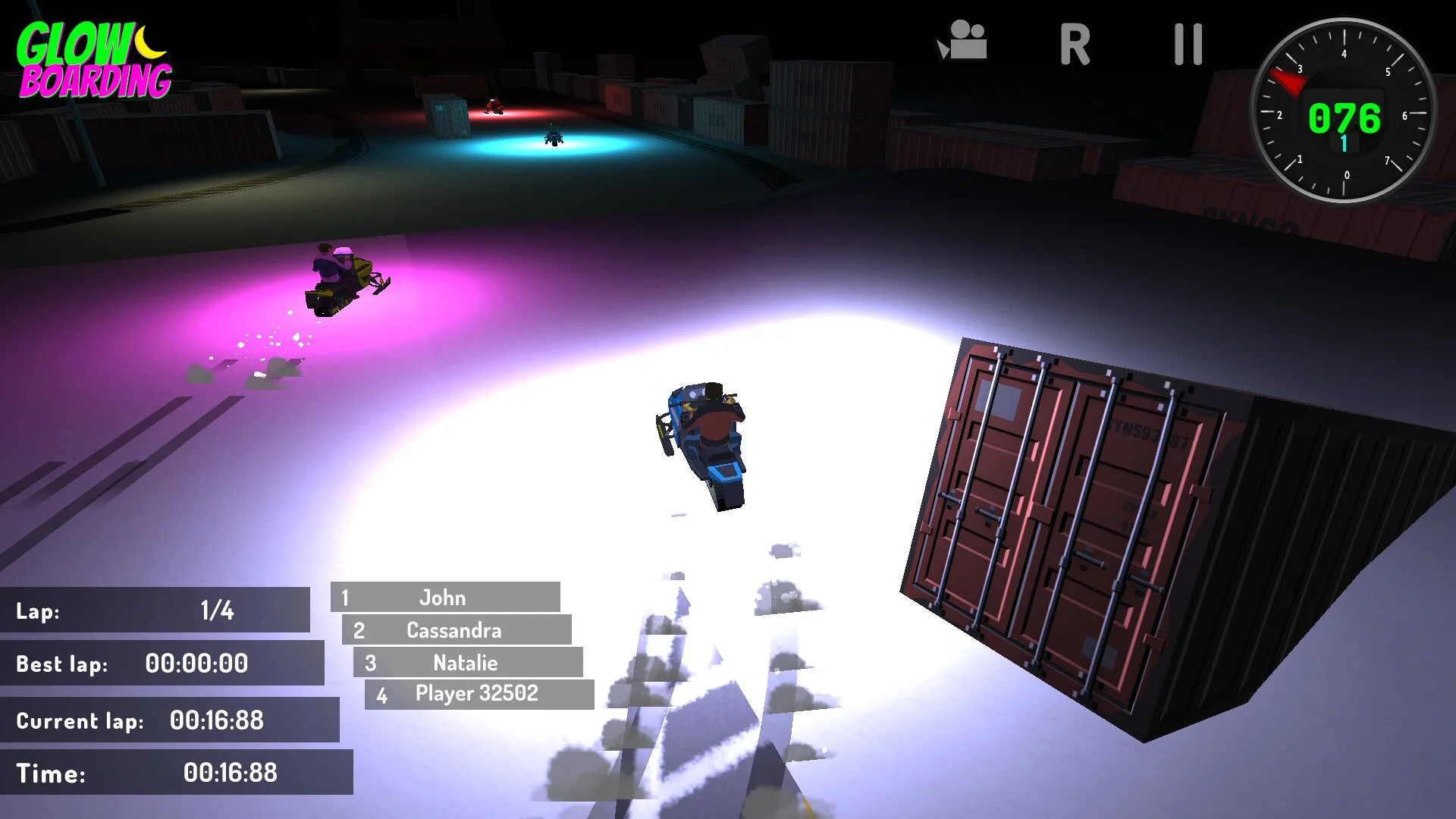 Изображение игры: GlowBoarding