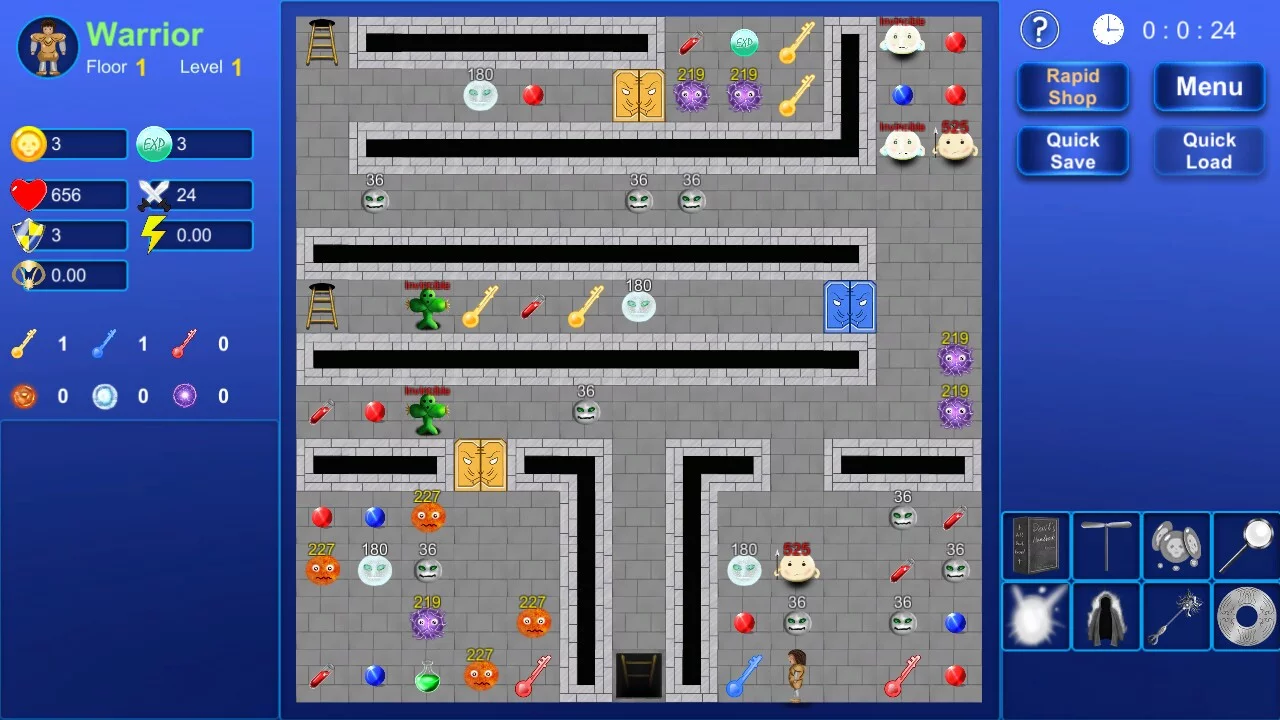 Изображение игры: Magic Tower (Destroy the Wormhole)