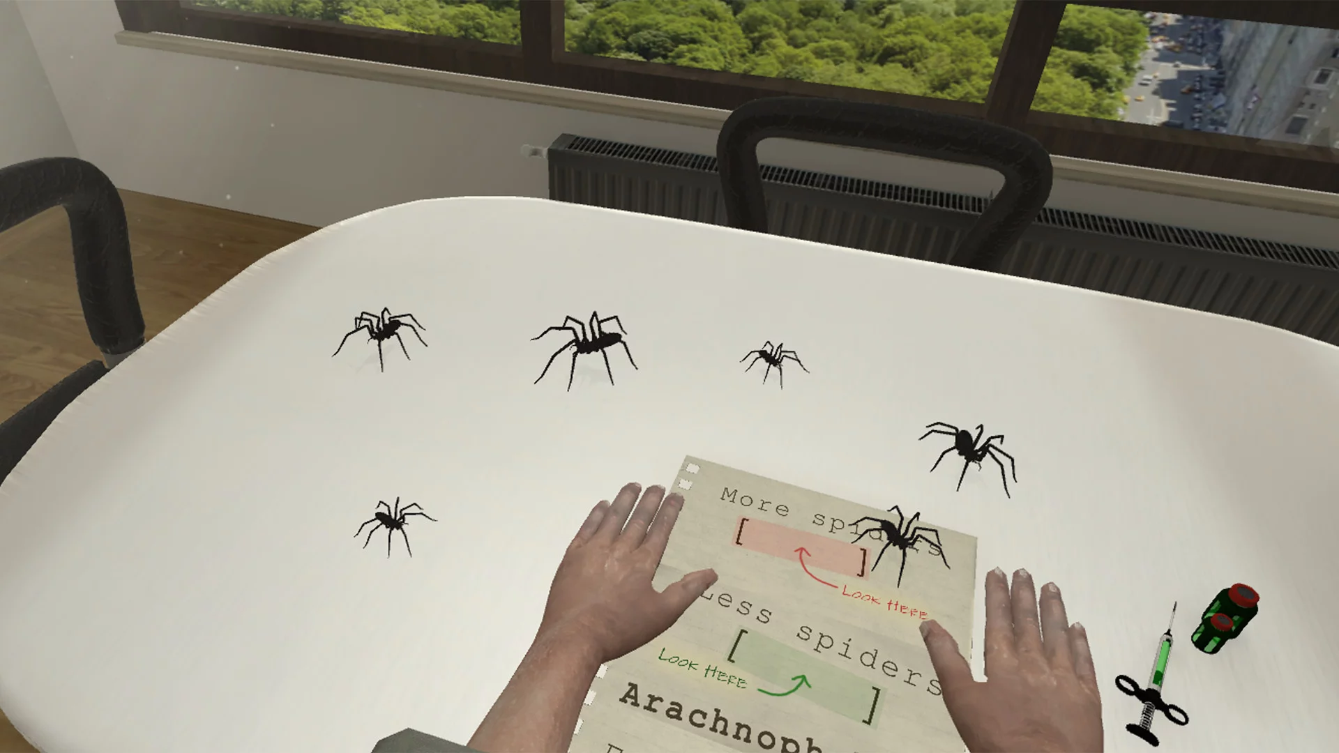Изображение игры: Arachnophobia