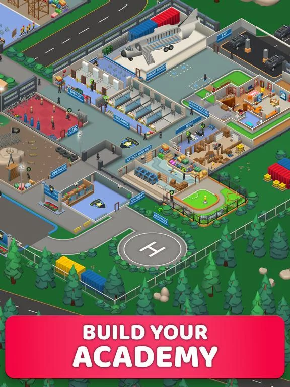Изображение игры: Idle SWAT Academy Tycoon