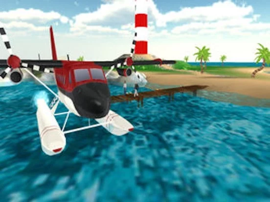 Изображение игры: Sea-Plane: Flight Simulator 3D