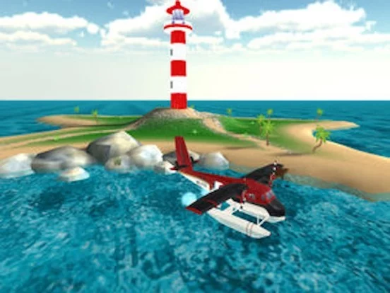 Изображение игры: Sea-Plane: Flight Simulator 3D