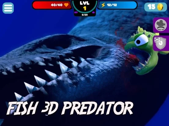Изображение игры: FISH 3D PREDATOR GROW FEEDING