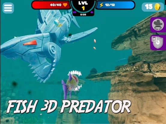 Изображение игры: FISH 3D PREDATOR GROW FEEDING