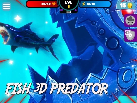 Изображение игры: FISH 3D PREDATOR GROW FEEDING