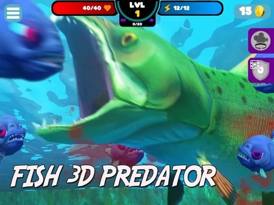 Изображение игры: FISH 3D PREDATOR GROW FEEDING