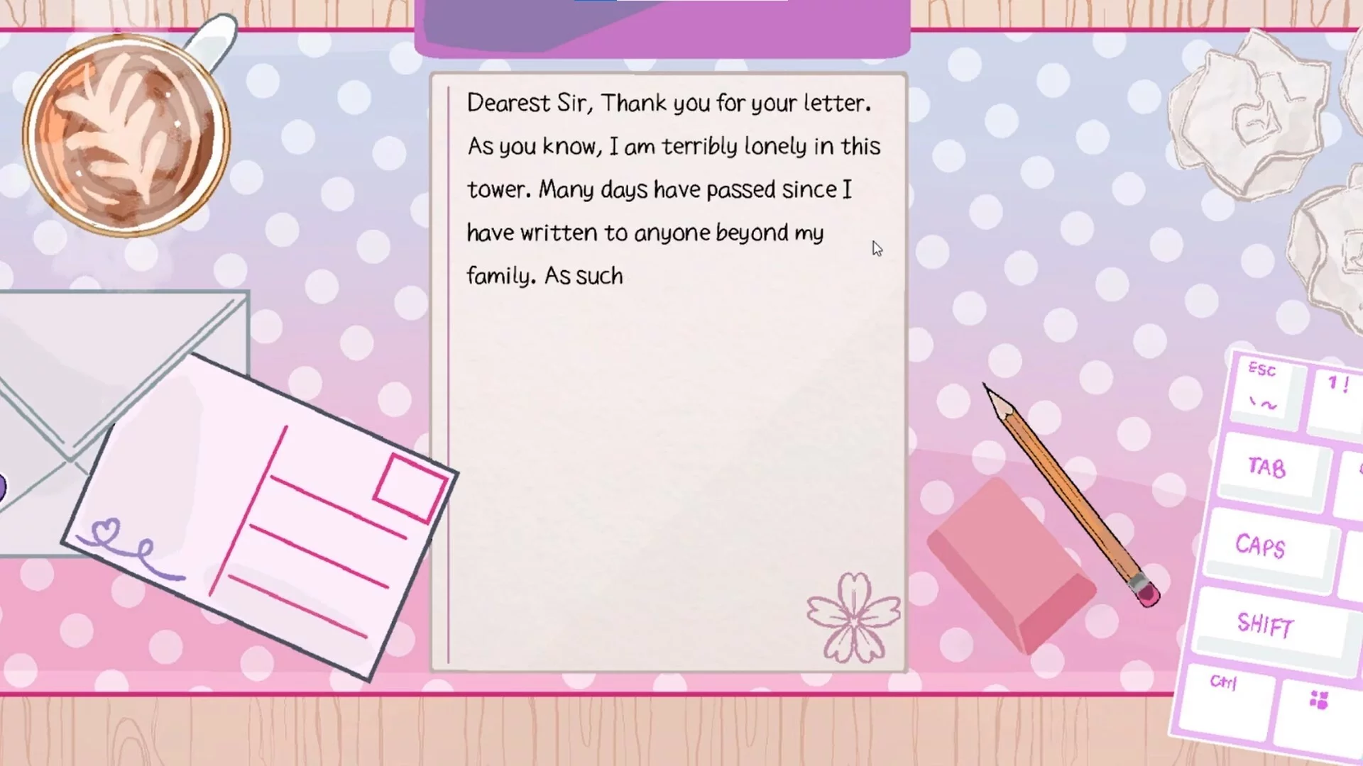 Изображение игры: Pen Pal Princess