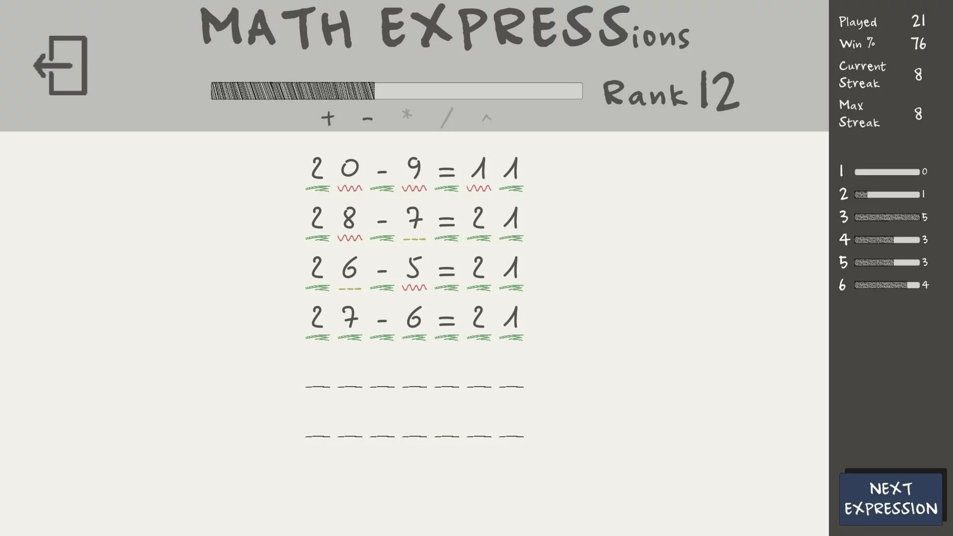 Изображение игры: MATH EXPRESSions