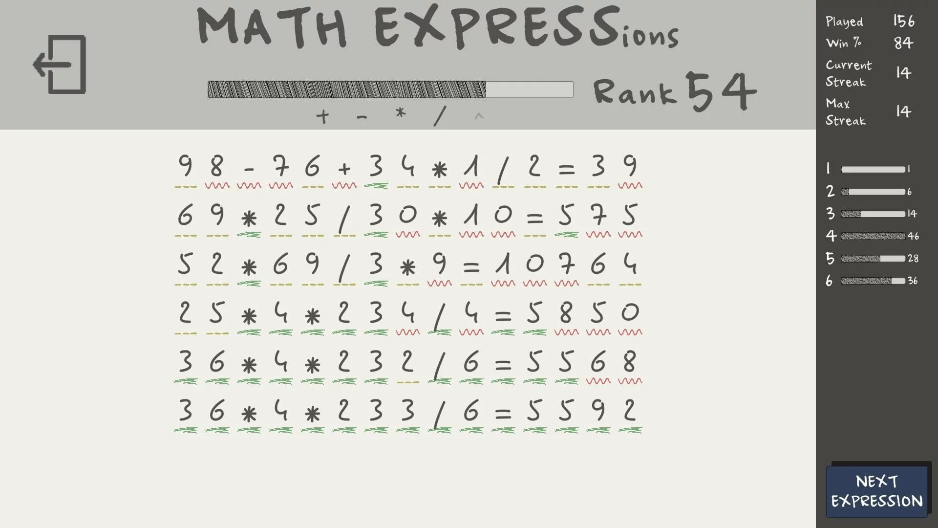 Изображение игры: MATH EXPRESSions