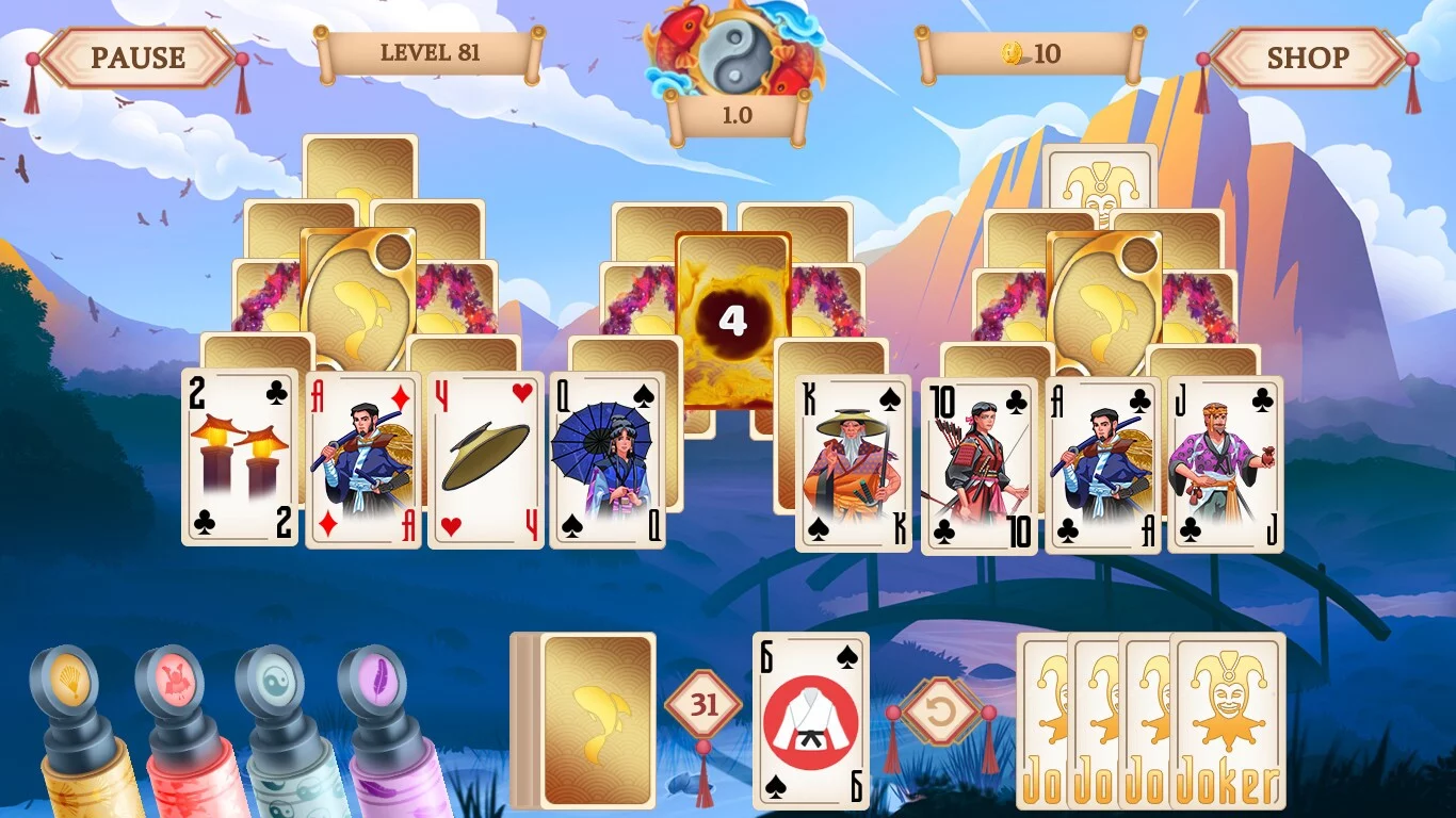 Изображение игры: Samurai Solitaire. Threads of Fate
