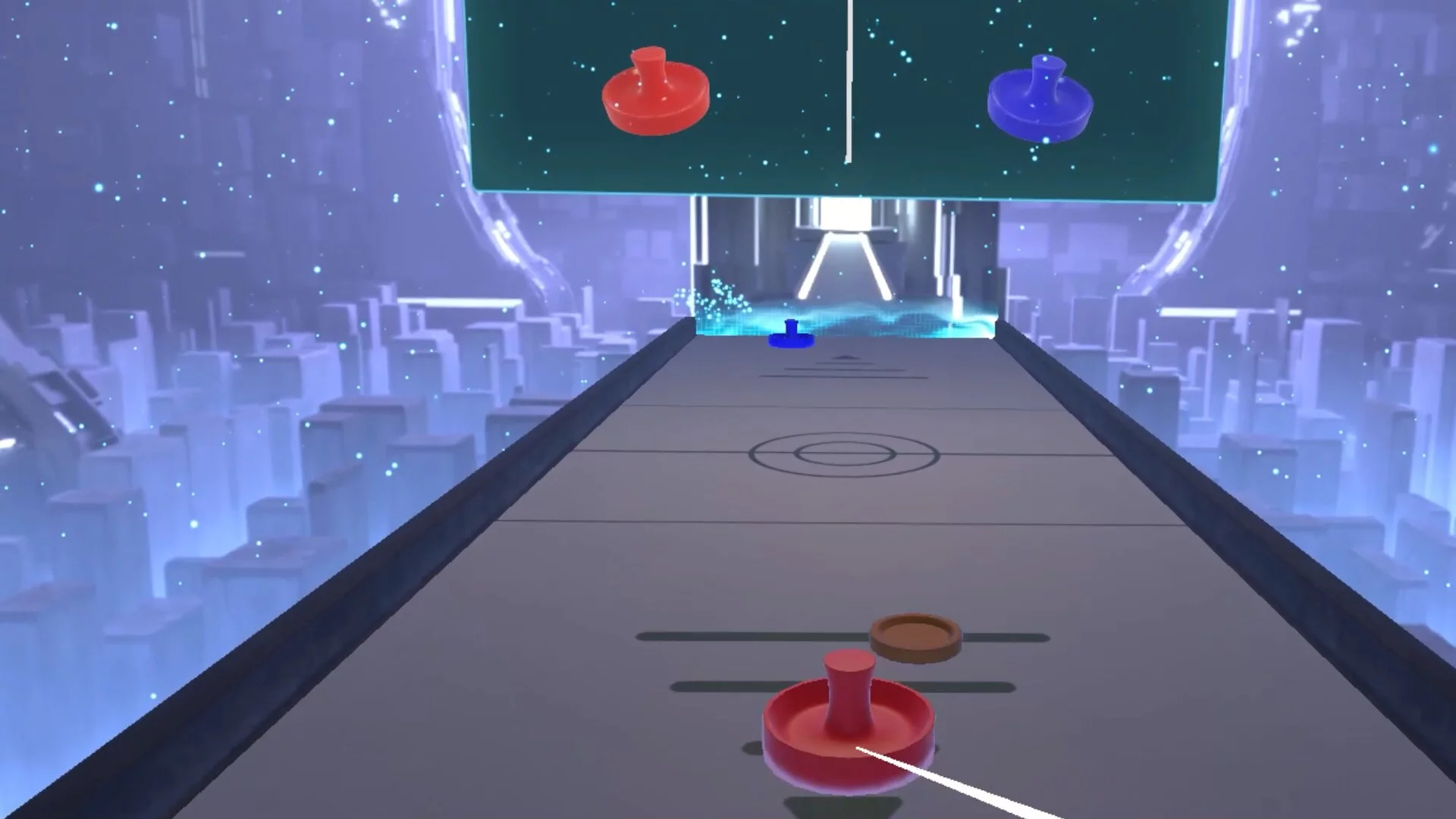 Изображение игры: VR AirHockey / VR エアホッケー