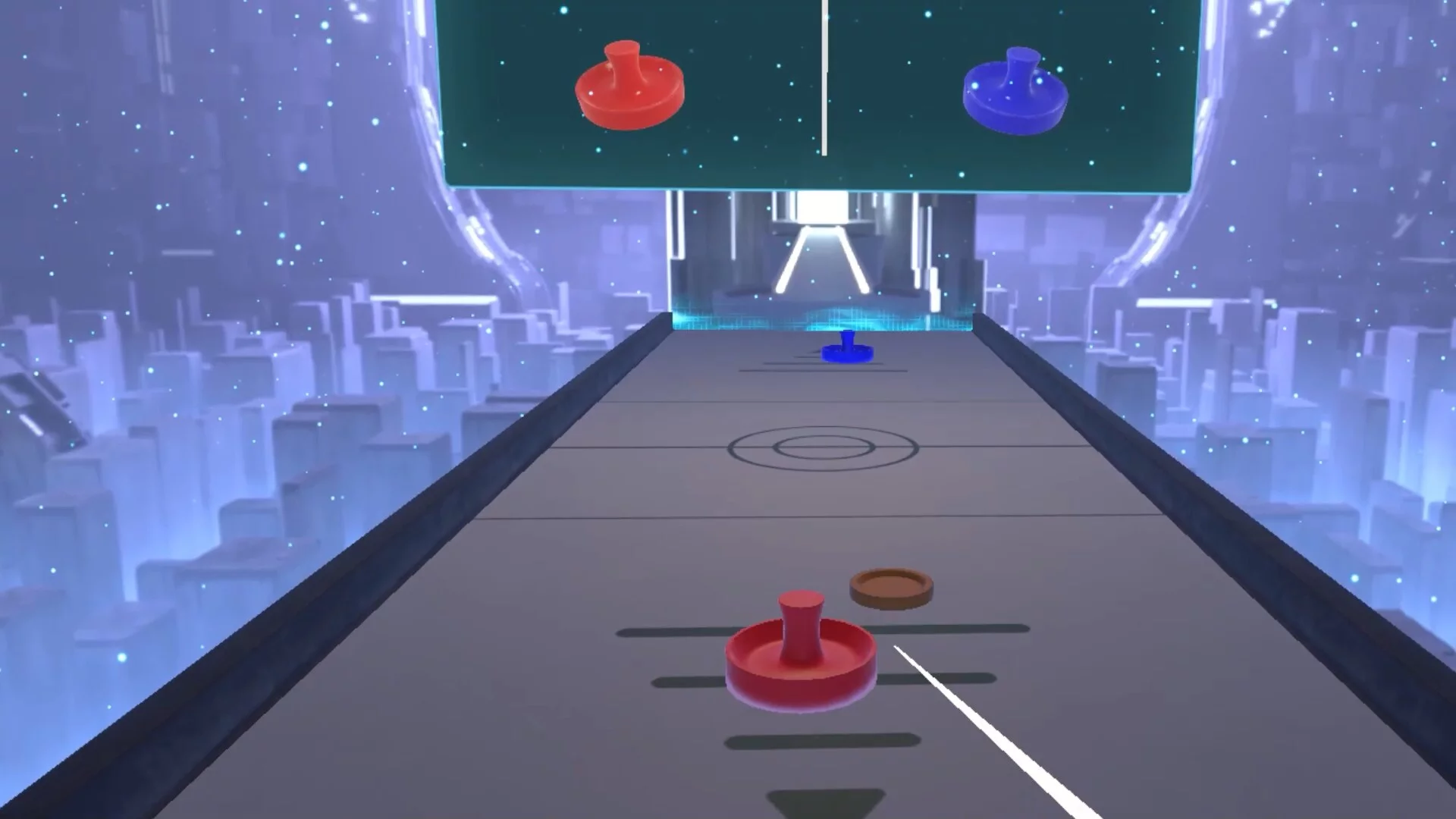 Изображение игры: VR AirHockey / VR エアホッケー
