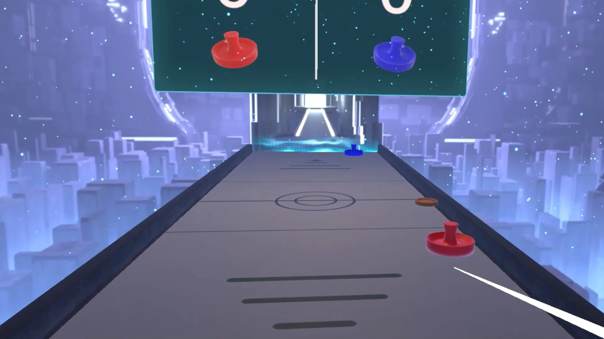 Изображение игры: VR AirHockey / VR エアホッケー