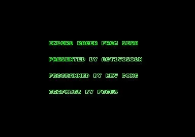 Изображение игры: Enduro Racer (1986)