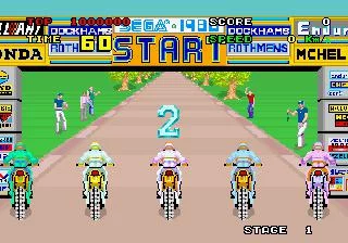 Изображение игры: Enduro Racer (1986)