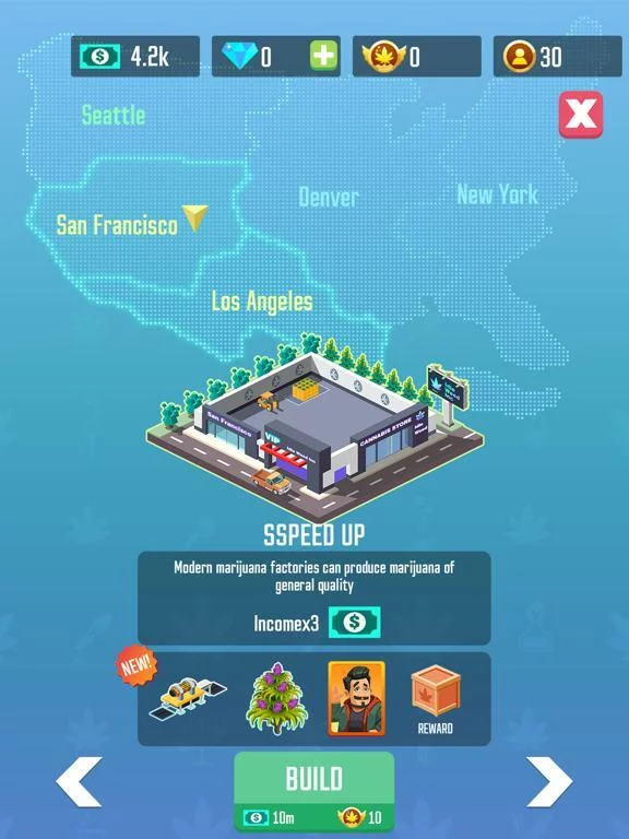 Изображение игры: Idle Weed Inc