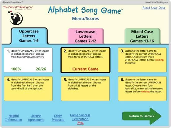 Изображение игры: Alphabet Song Game (Free) - Letter Names and Shapes