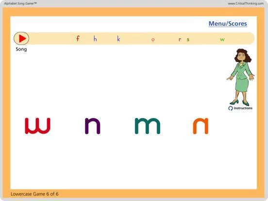 Изображение игры: Alphabet Song Game (Free) - Letter Names and Shapes