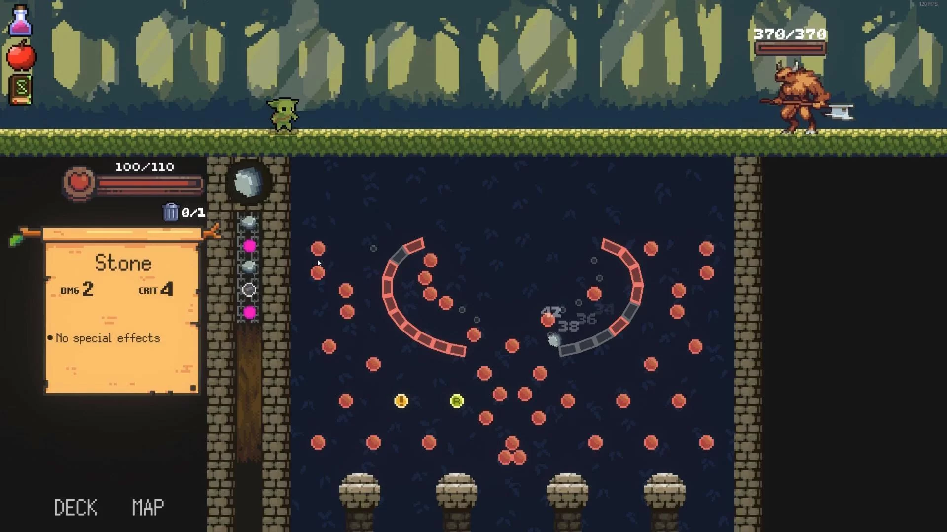 Изображение игры: Peglin Demo