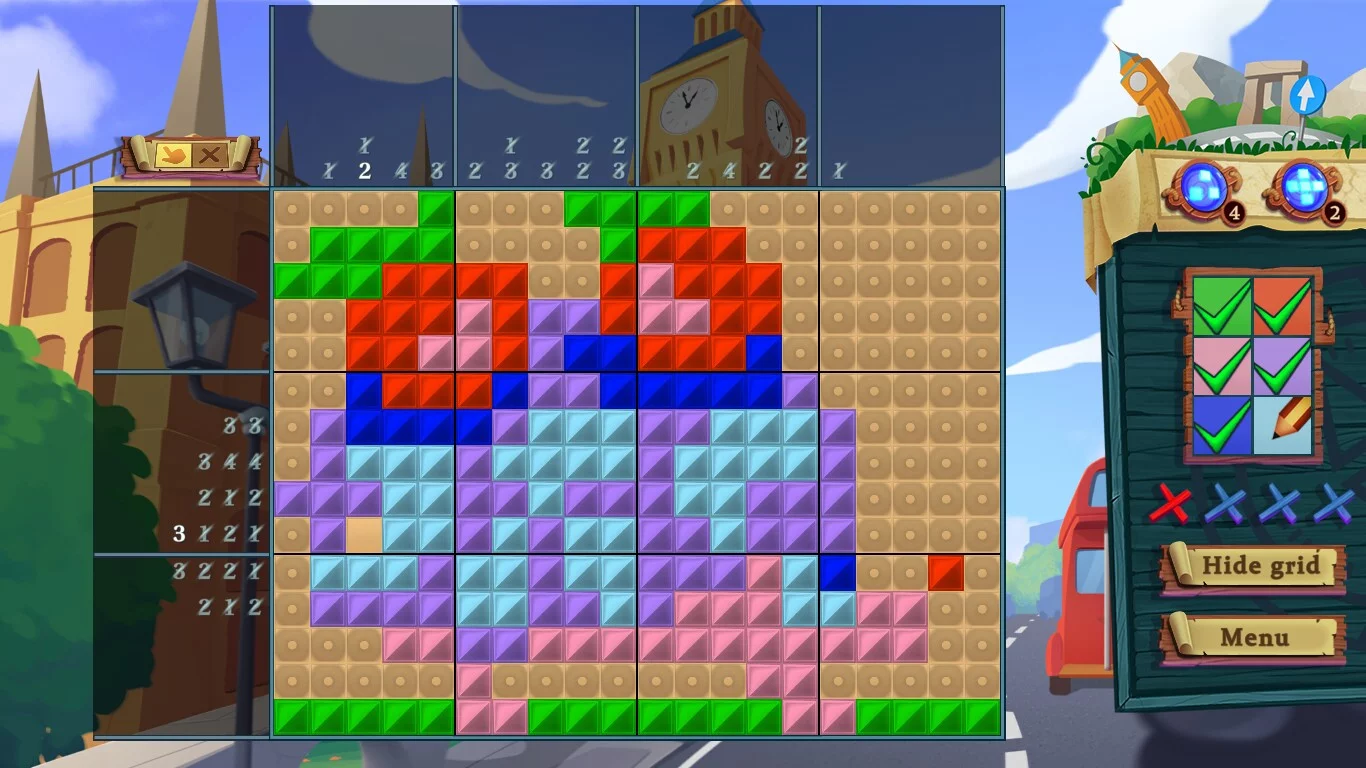 Изображение игры: Adventure Mosaics. Moto-Trip